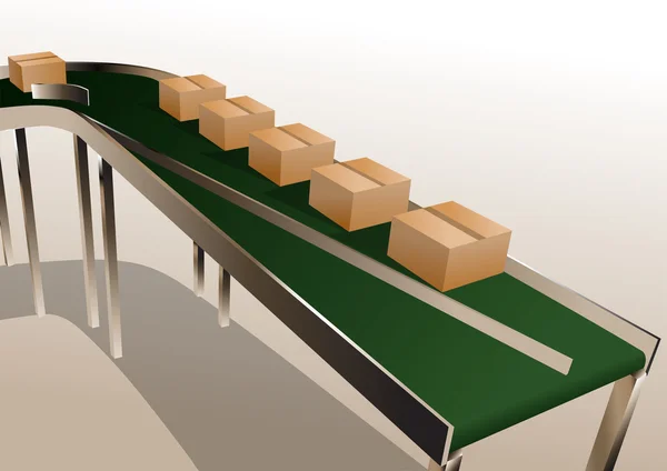 Cinta transportadora — Archivo Imágenes Vectoriales