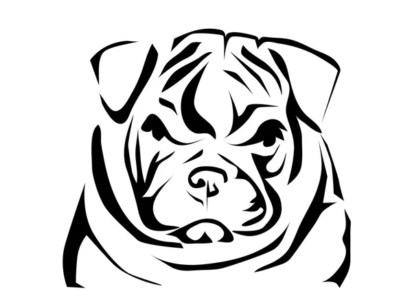 Englische Bulldogge — Stockvektor