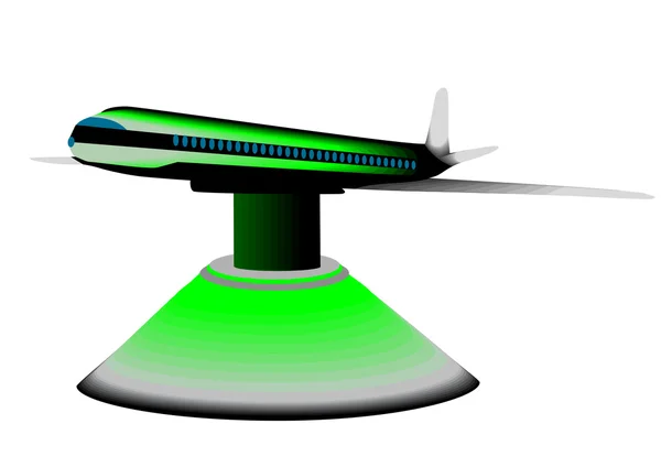 Модель самолета — стоковый вектор