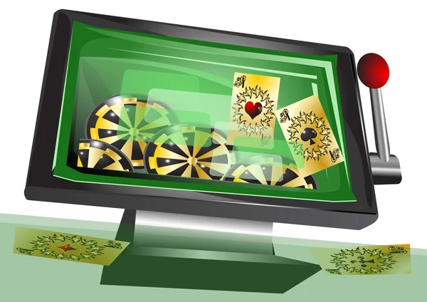 Gioco d'azzardo online — Vettoriale Stock