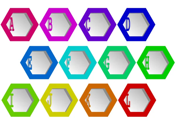 Hexagons — Stock Vector