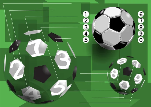 Voetbal infographic — Stockvector