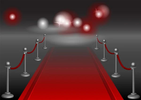 Red carpet — Stock Vector