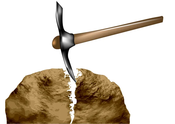 Casser des roches — Image vectorielle