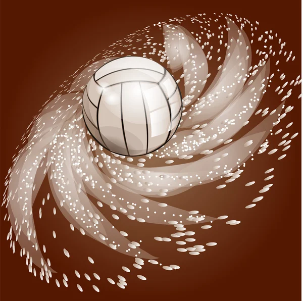 Abstracte volleybal achtergrond — Stockvector