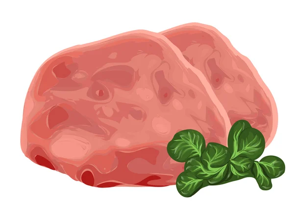 Veal fillet — Stock Vector