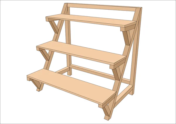 Садовая полка — стоковый вектор