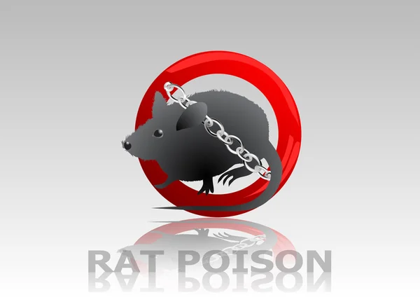 Rat poison — Stock Vector
