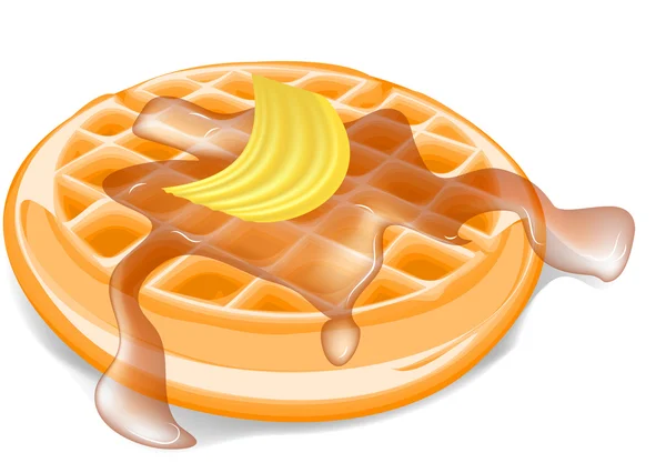 Belgium waffles — Stock Vector