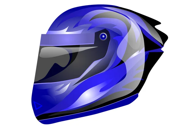 Blue helmet — Stock Vector