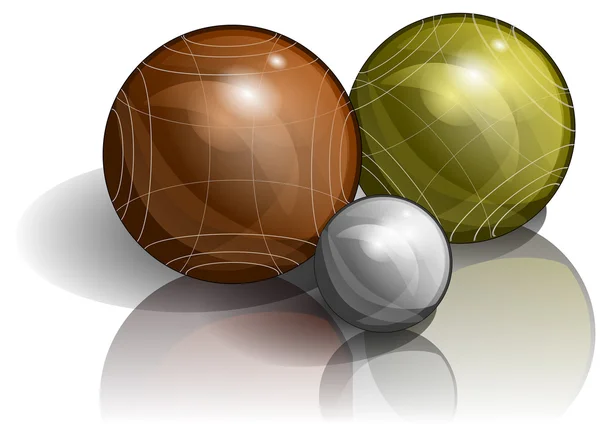 Jeu de boules — Stockvector