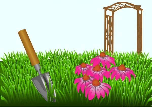 Jardinería de verano — Vector de stock