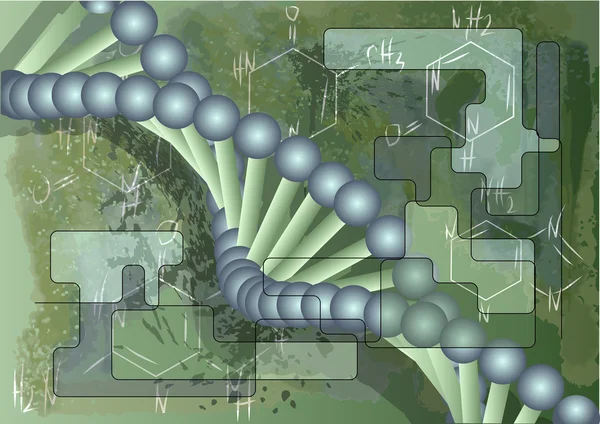 Scientific background with dna — Stock Vector