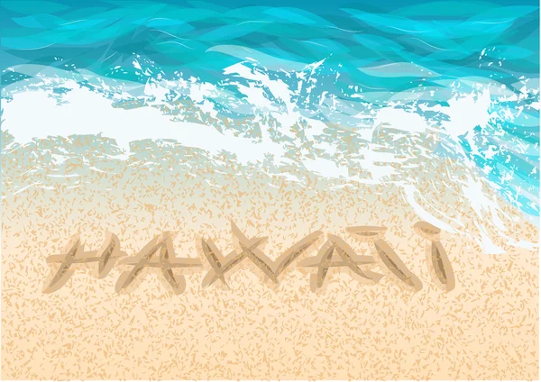 Inscription hawaii — Stockový vektor