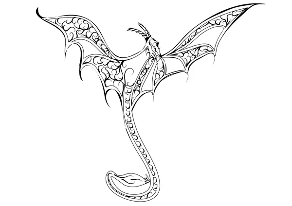 Dekorativní drak — Stockový vektor