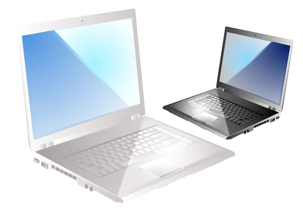 Zwei Laptops — Stockvektor