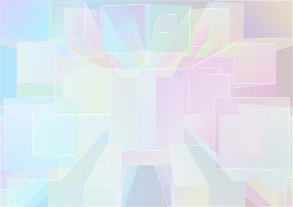Fond abstrait avec cubes multicolores — Image vectorielle