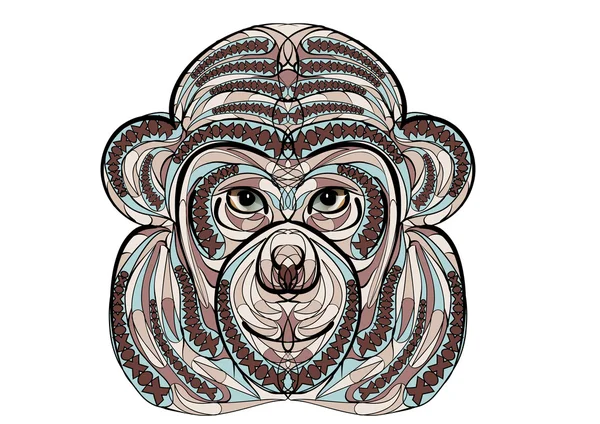 Ethnic monkey — Stock Vector