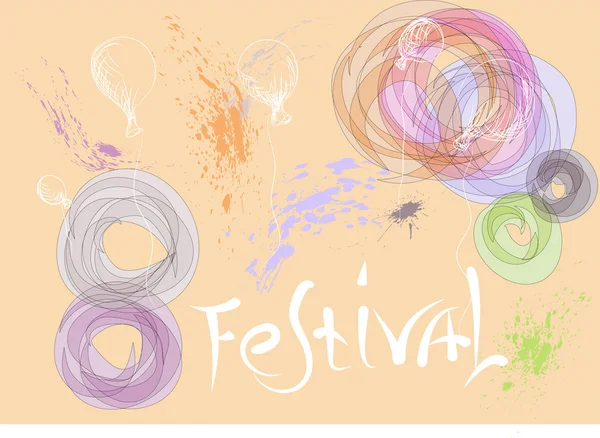 Fondo del festival — Vector de stock