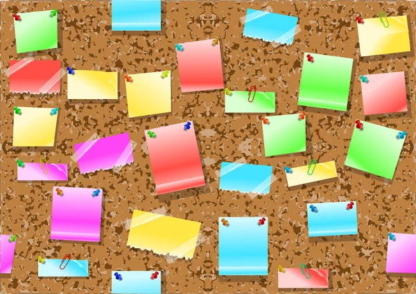 Post it notes background — Stock Vector