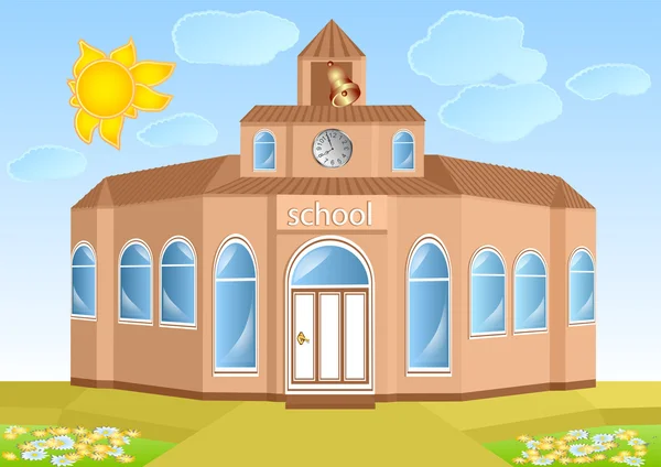 Školní budova — Stockový vektor