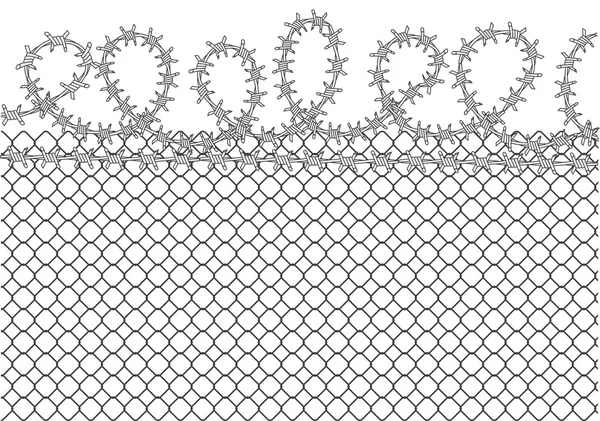 Gevangenis achtergrond. rand van veiligheid. — Stockvector