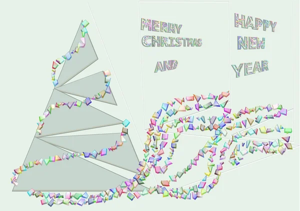 Noël et verre — Image vectorielle