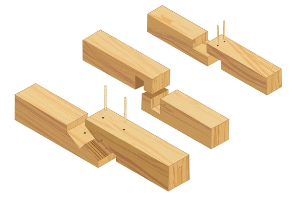 Snickeri anslutningar 2 — Stock vektor