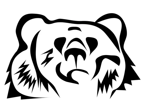 Niedźwiedź brunatny sylwetka — Wektor stockowy
