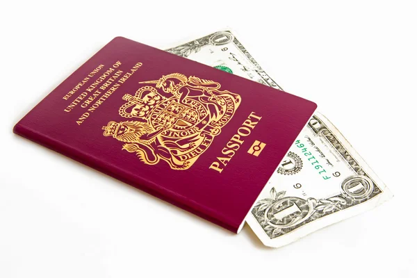 Passport Cash — Stock Photo, Image