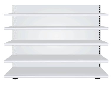 Boş raflar. vektör illüstrasyonu
