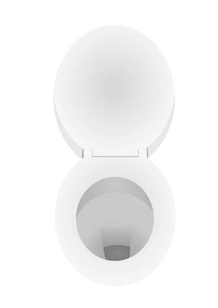 Toilette Stoel Vooraanzicht Vector — Stockvector