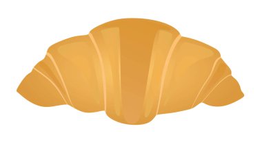 Fırın kruvasanı izole edilmiş. vektör illüstrasyonu