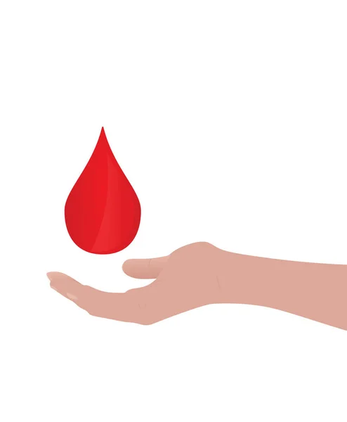 Kan Bağışı Konsepti Vektör Illüstrasyonu — Stok Vektör