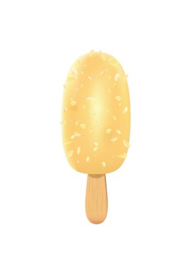 Fındıklı beyaz çikolatalı dondurma.