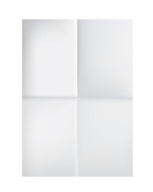 Beyaz katlanmış kağıt. vektör illüstrasyonu