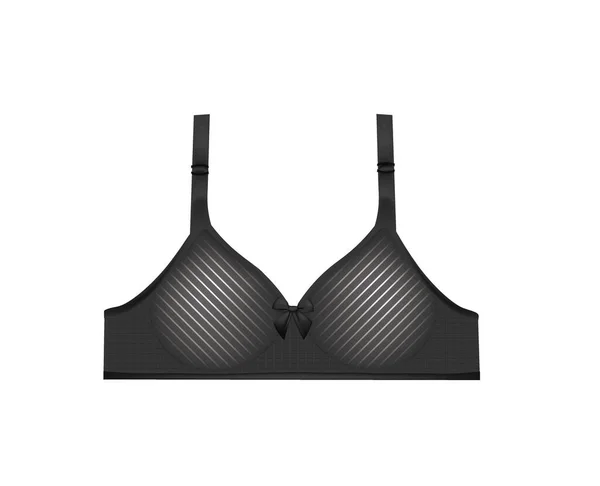 Soutien Gorge Femme Noire Illustration Vectorielle — Image vectorielle