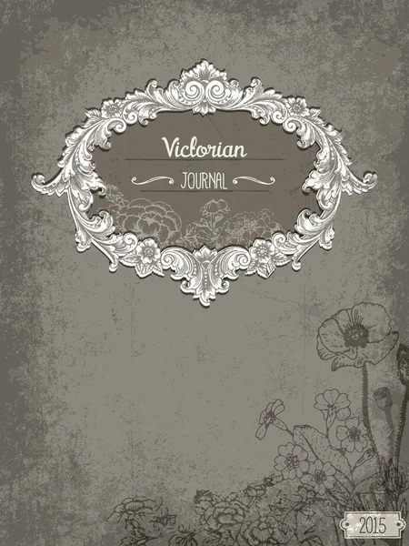 Victoria kitap kapağı — Stok Vektör