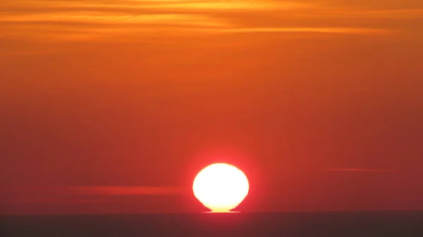 Nascer Sol Mar Sol Que Nasce Mar Uma Das Vistas — Fotografia de Stock