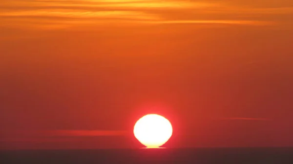 Схід Сонця Морі Сонце Сходить Моря Одним Найкрасивіших Спокійних Видів — стокове фото
