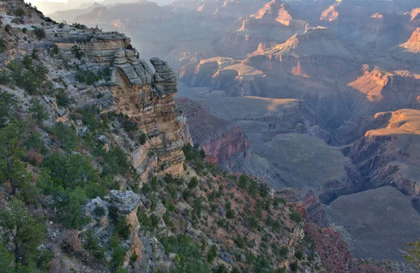 Sonnenuntergangsglühen Grand Canyon — Stockfoto