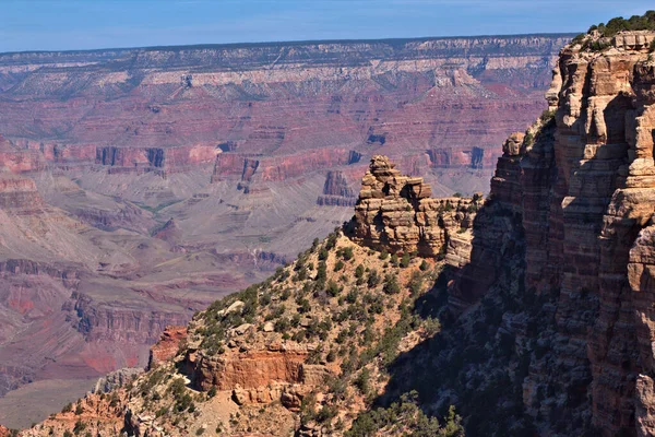 Sonnenaufgang Grand Canyon Erhellt Die Tiefen — Stockfoto