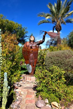 Yaz aylarında Arizona 'da kırsal alan manzarası