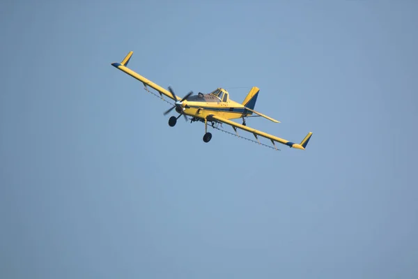 Crop Dusters Rely Gps Find Fields Hired Spray — Stock Photo, Image