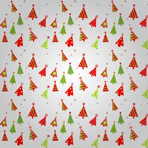 Muster-Weihnachtsbäume — Stockvektor