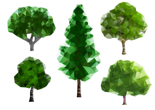 Arbres verts — Image vectorielle