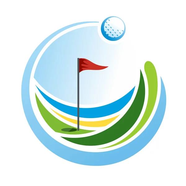 Emblème de golf — Image vectorielle