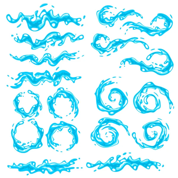 Water Splashes — Stockový vektor