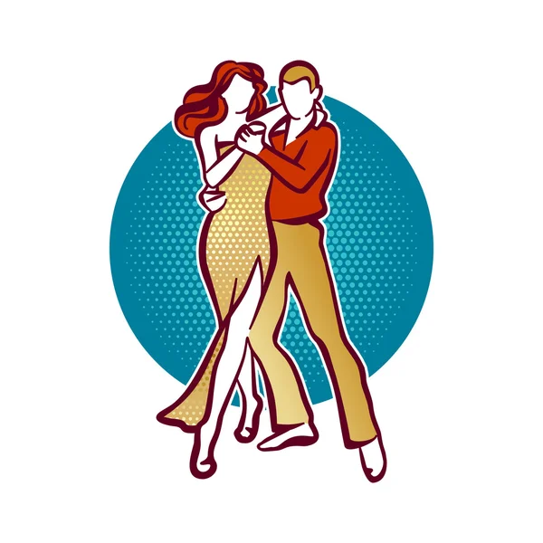 Tango Dancers — Stock Vector