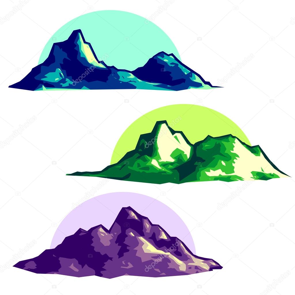 Low polygonal mountains